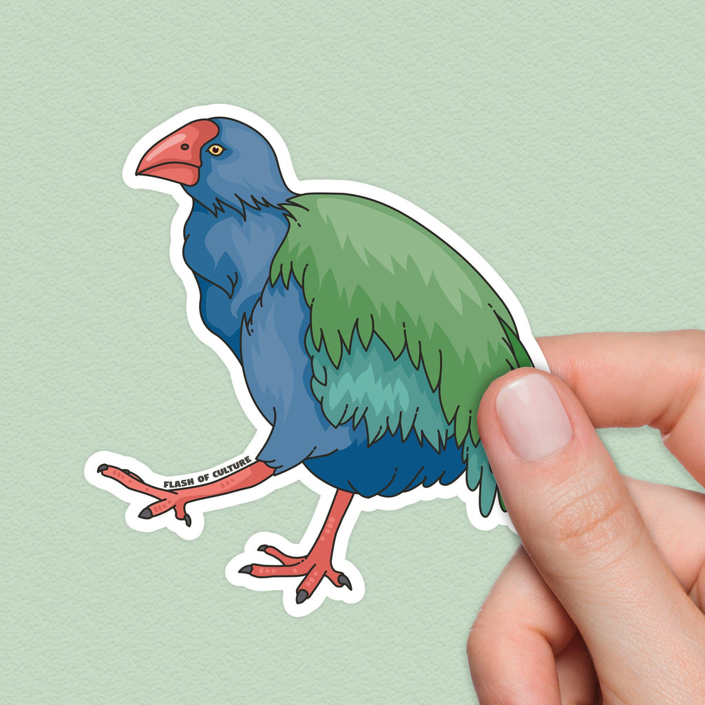 Takahe Bird sticker, New Zealand Stickers