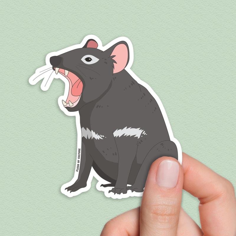 Tasmanian Devil sticker, Tassie Devil sticker