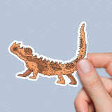 Thorny Devil Lizard Sticker, Lizard sticker