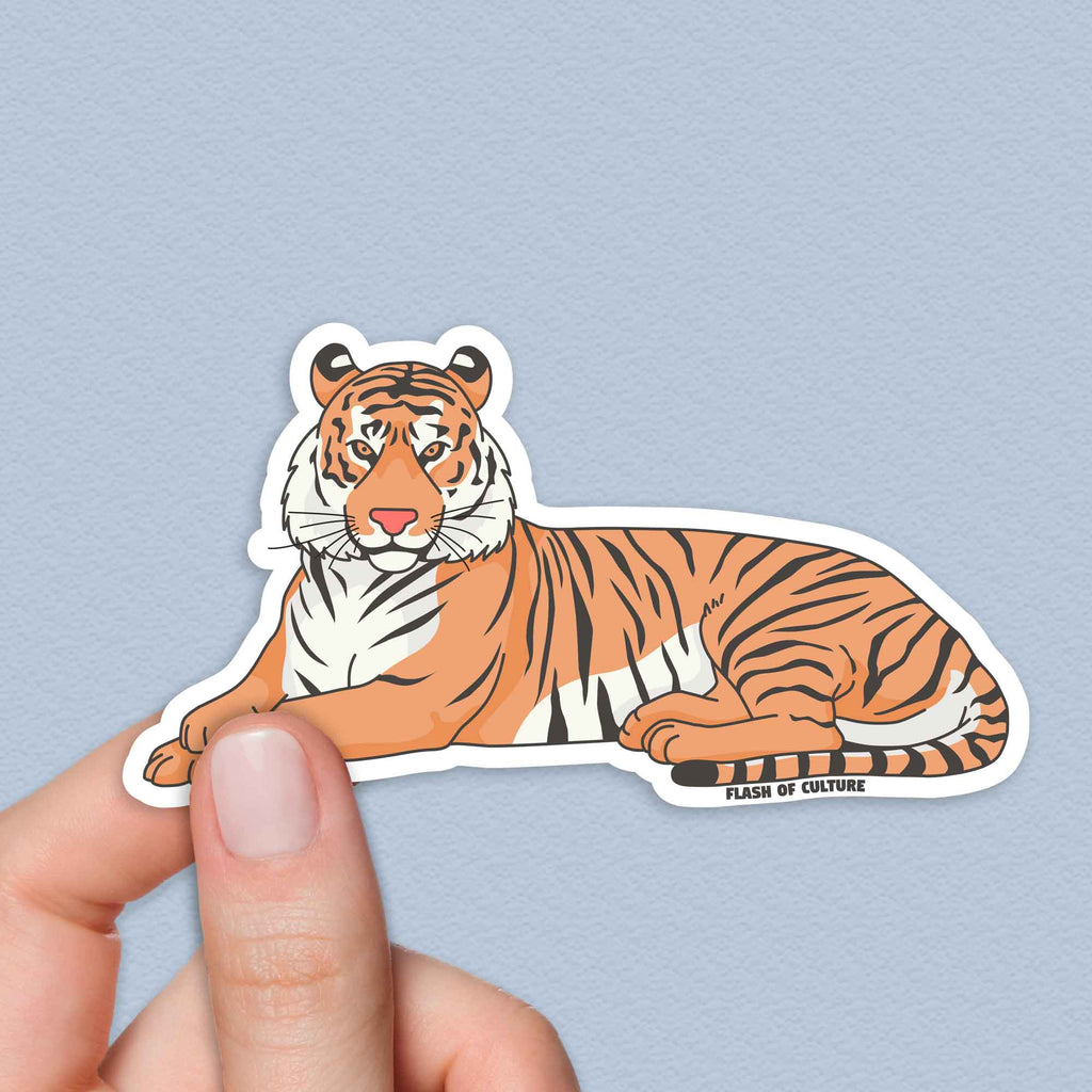 Tiger sticker, Big Cats sticker, Tiger art
