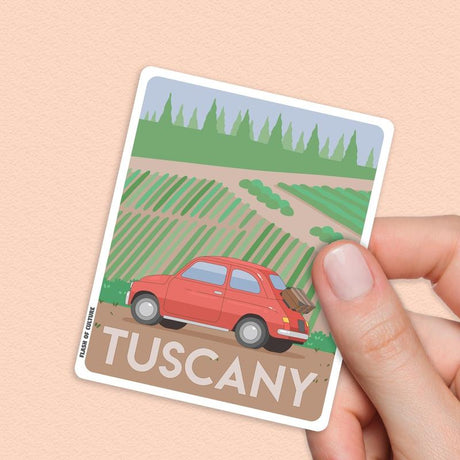 Tuscany Italy Sticker, Italian travel stickers