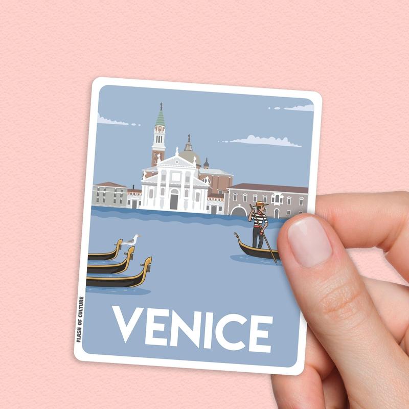 Venice Italy Sticker, Venice stickers, Italian travel stickers