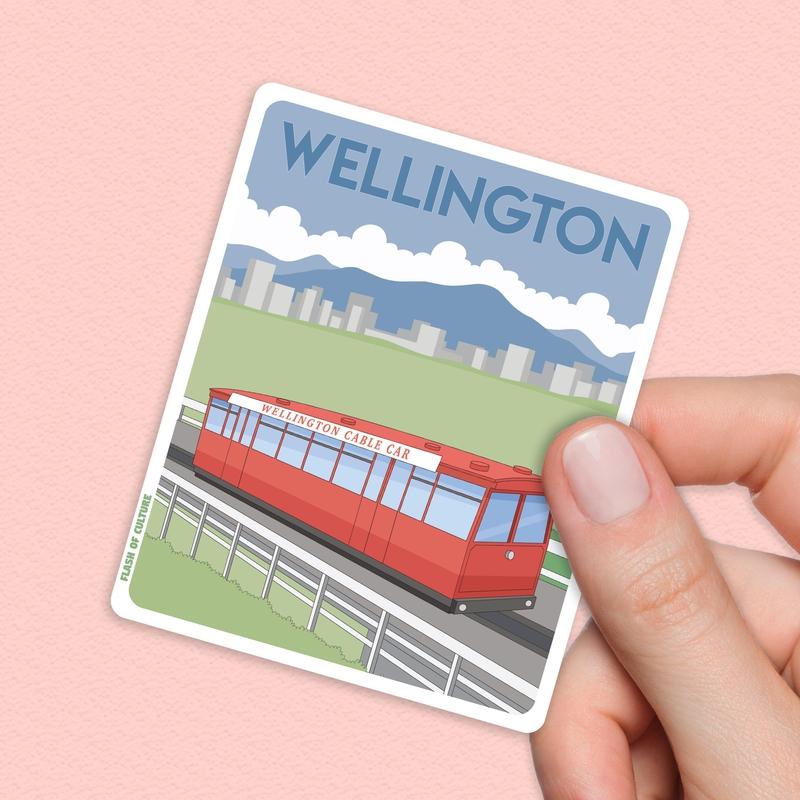 Wellington New Zealand Sticker, Wellington sticker