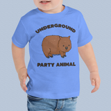 Underground Party Animal Wombat Toddler T-Shirt