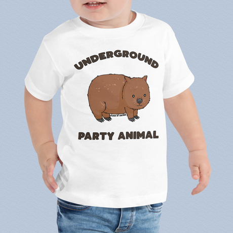 Underground Party Animal Wombat Toddler T-Shirt