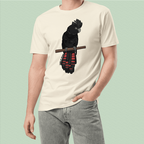 Australian Black Cockatoo T-Shirt Adult Unisex
