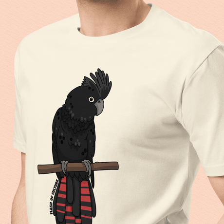 Australian Black Cockatoo T-Shirt Adult Unisex