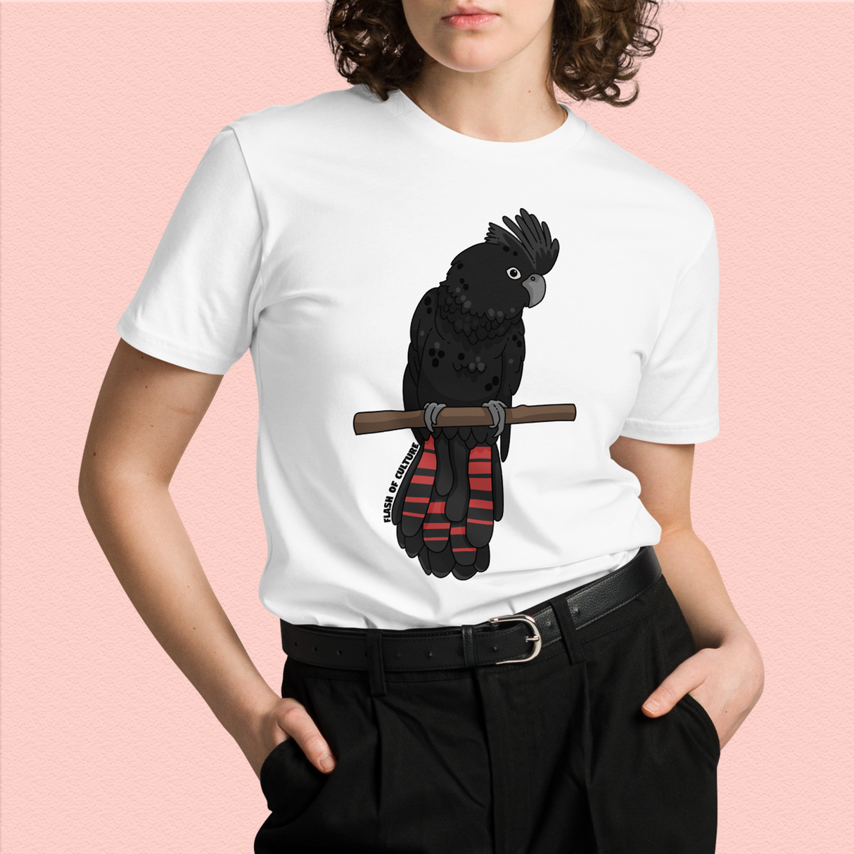 Australian Black Cockatoo T-Shirt Adult