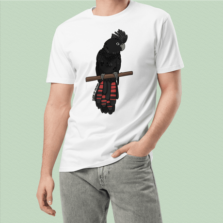 Australian Black Cockatoo T-Shirt Adult Unisex