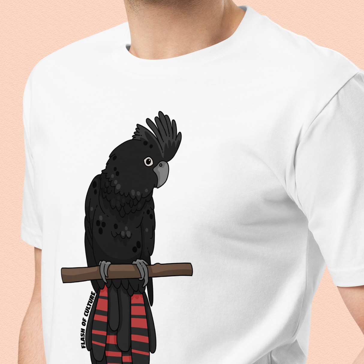 Australian Black Cockatoo T-Shirt Adult