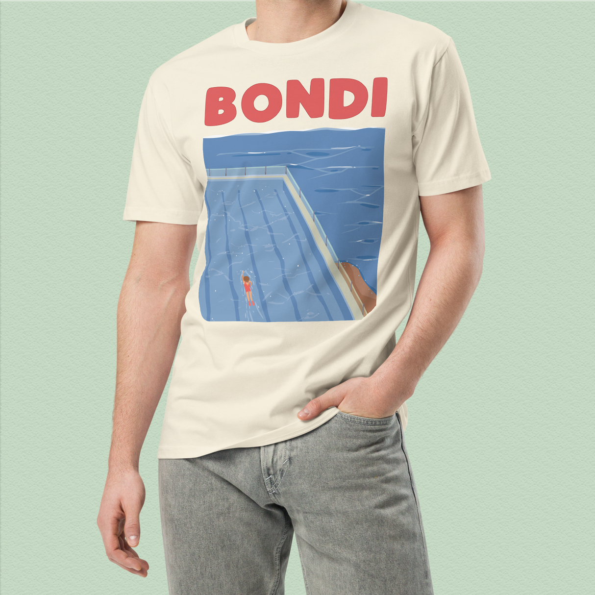 Bondi Beach T-Shirt Adults Premium