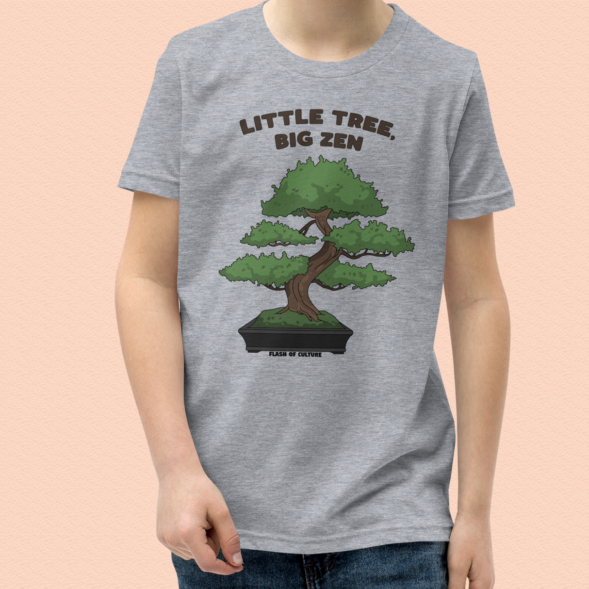 "Small Tree, Big Zen" Kids' Bonsai T-Shirt