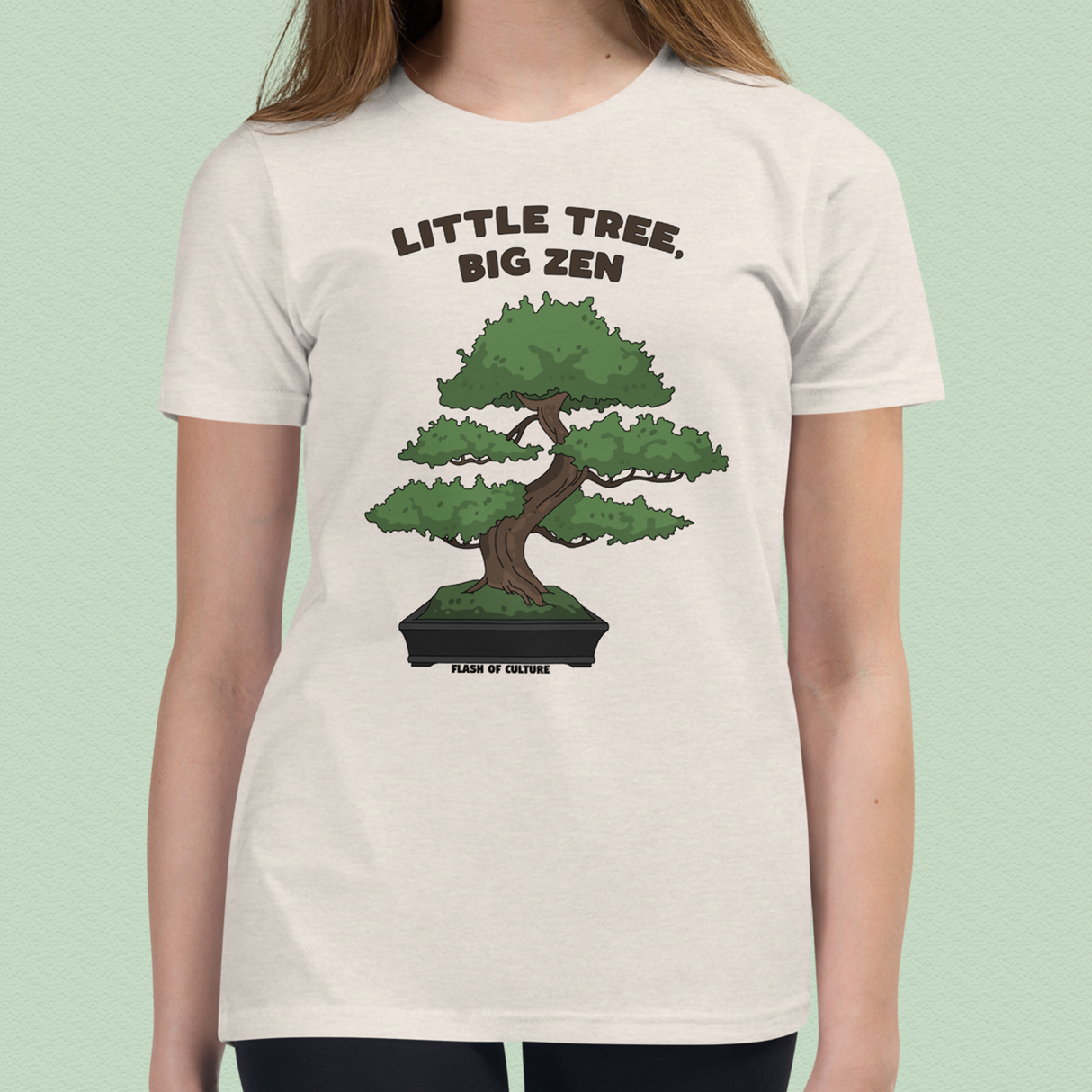 "Small Tree, Big Zen" Kids' Bonsai T-Shirt