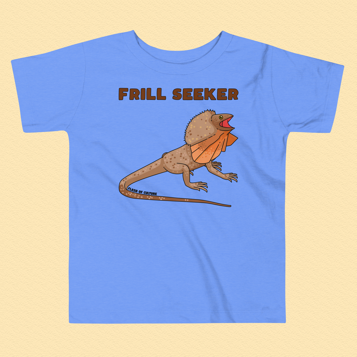 Frill-Seeker Toddler T-Shirt Frill-Necked Lizard Design