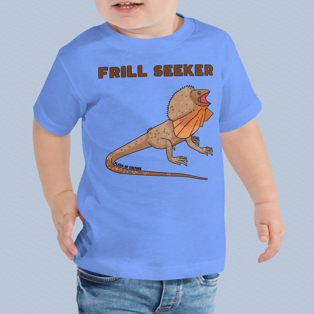 Frill-Seeker Toddler T-Shirt Frill-Necked Lizard Design