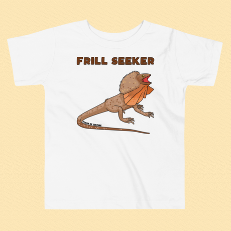 Frill-Seeker Toddler T-Shirt Frill-Necked Lizard Design