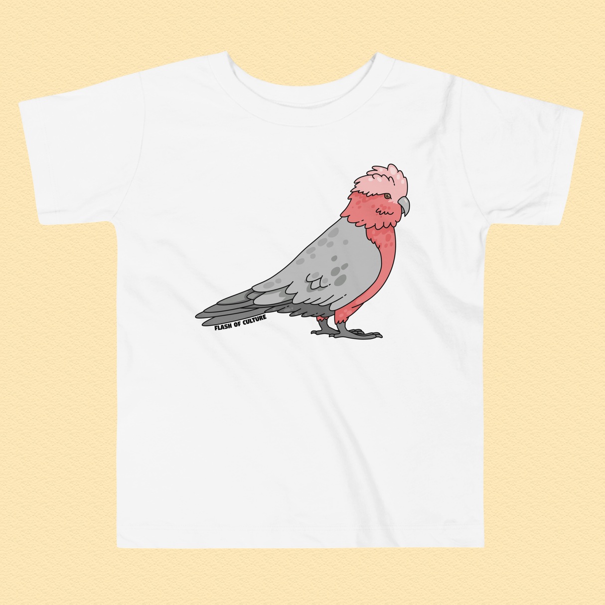 Australian Galah Toddler T-Shirt, Soft Cotton Shirt