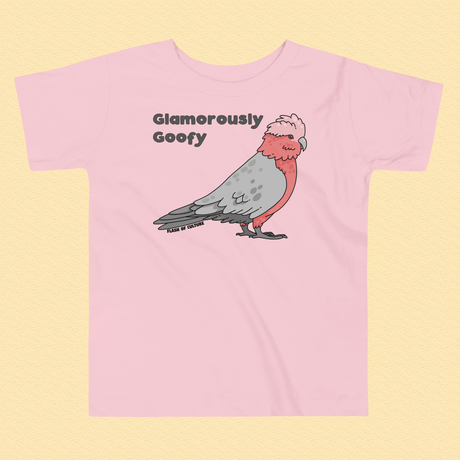 Australian Galah Toddler T-Shirt - 'Glamorously Goofy' Design