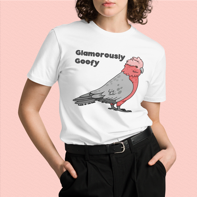 Glamorously Goofy Galah T-Shirt, Australian Wildlife Shirt, Adult Unisex Fit