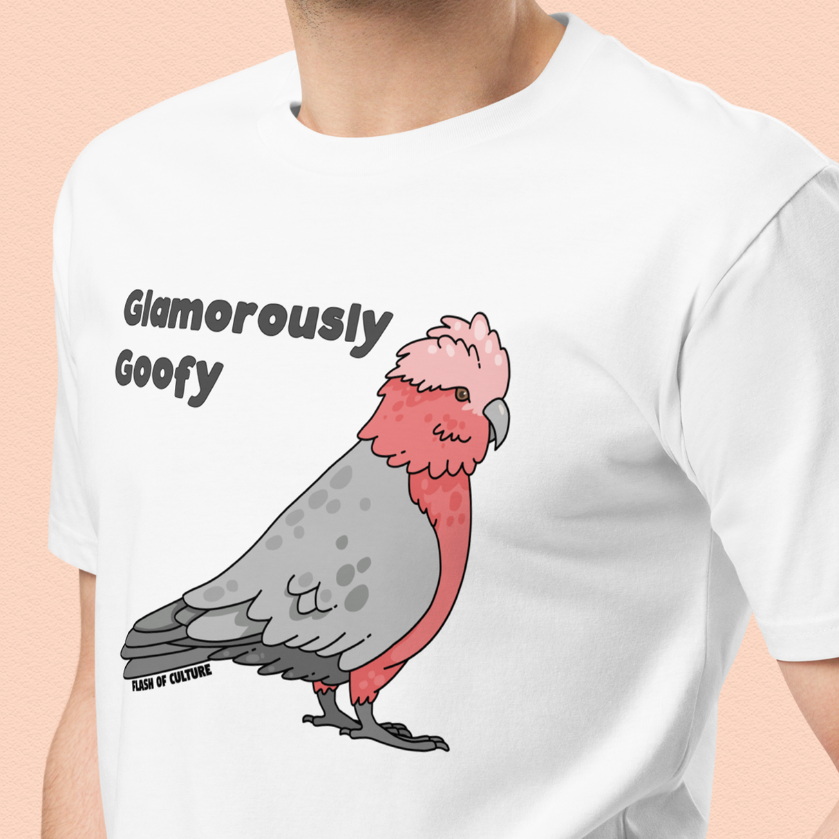 Glamorously Goofy Galah T-Shirt, Australian Wildlife Shirt, Adult Unisex Fit