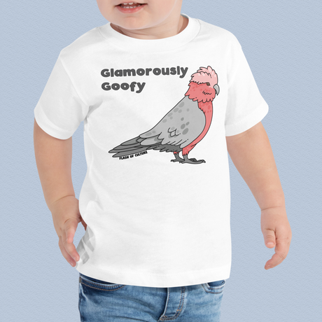 Australian Galah Toddler T-Shirt - 'Glamorously Goofy' Design