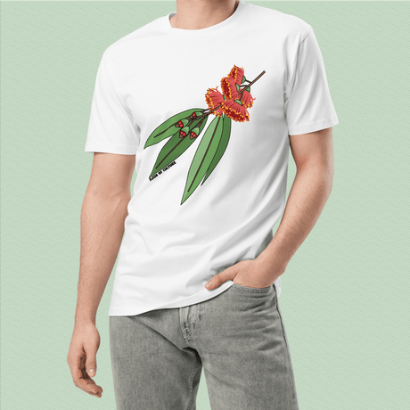 Australian Gumnut Flower & Leaves T-Shirt Adult Unisex