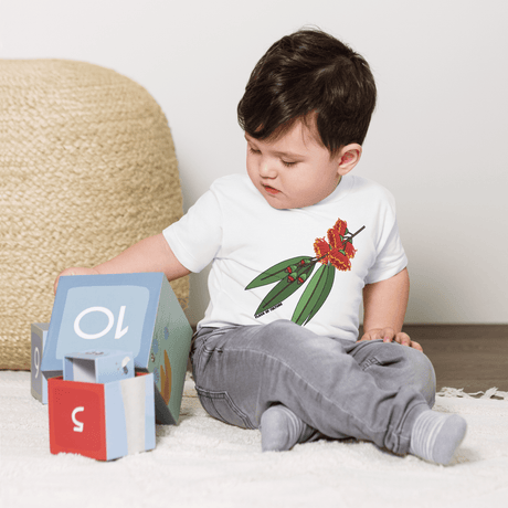 Australian Gumnut Flower T-Shirt Kids Size 2-5 years