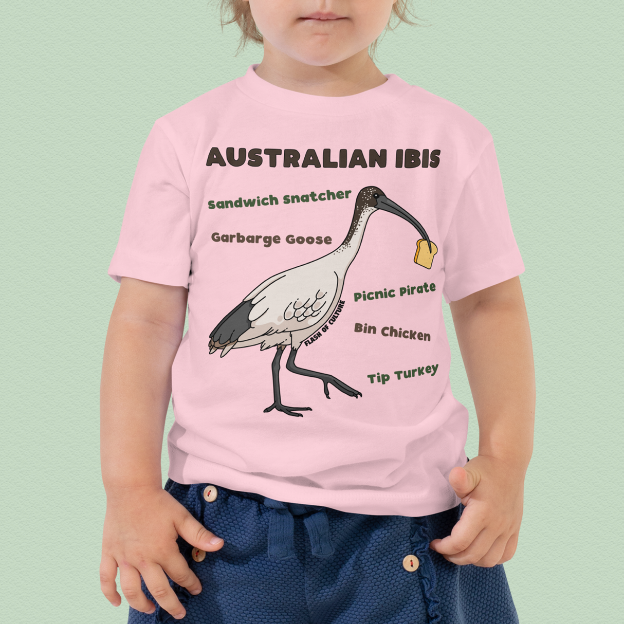 Australian Ibis Bin Chicken T-Shirt for Toddlers