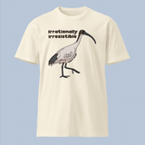 Funny Australian T-Shirt, Irrationally Irresistible Ibis, Adults Unisex, Funny Australian Shirt