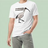 Funny Australian T-Shirt, Irrationally Irresistible Ibis, Adults Unisex, Funny Australian Shirt