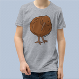 Kids' Kiwi Bird T-Shirt, New Zealand Wildlife Tee, Soft Cotton Kids Shirt