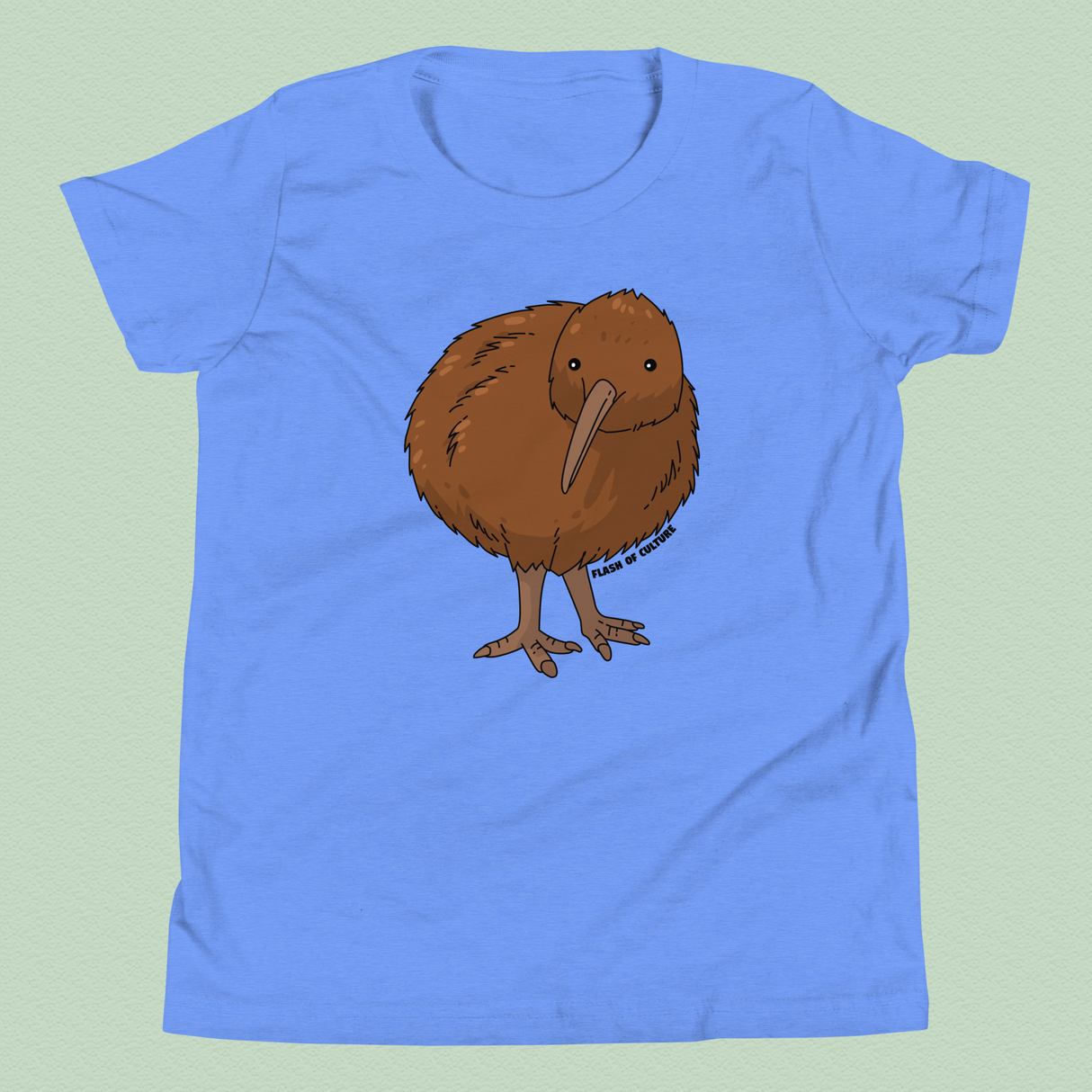 Kids' Kiwi Bird T-Shirt, New Zealand Wildlife Tee, Soft Cotton Kids Shirt