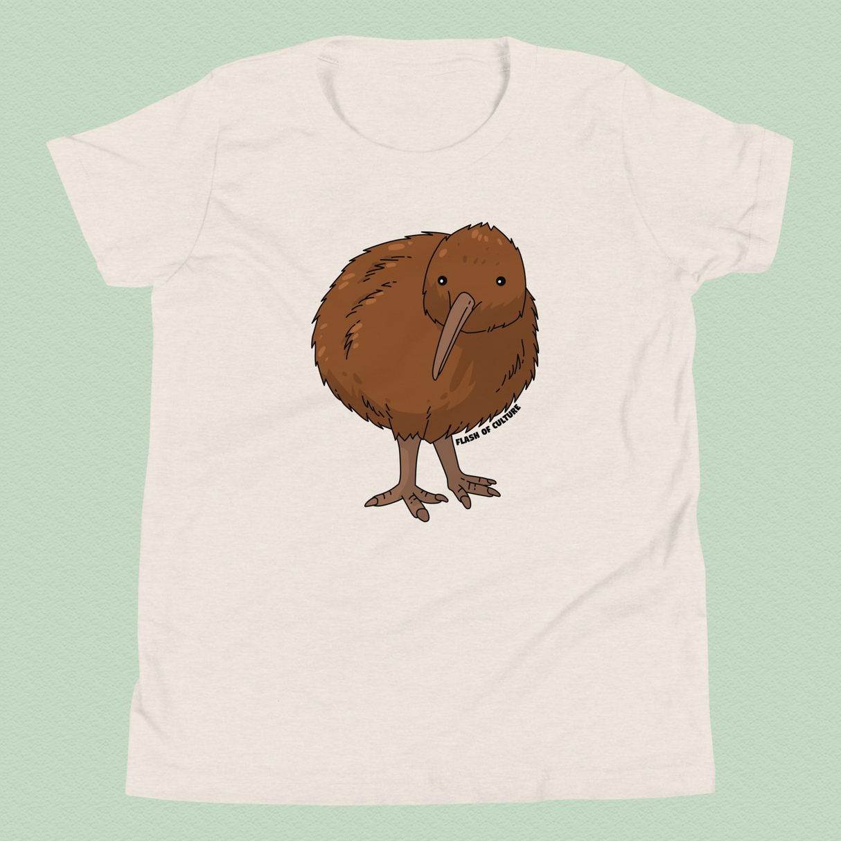 Kids' Kiwi Bird T-Shirt, New Zealand Wildlife Tee, Soft Cotton Kids Shirt