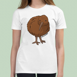 Kids' Kiwi Bird T-Shirt, New Zealand Wildlife Tee, Soft Cotton Kids Shirt