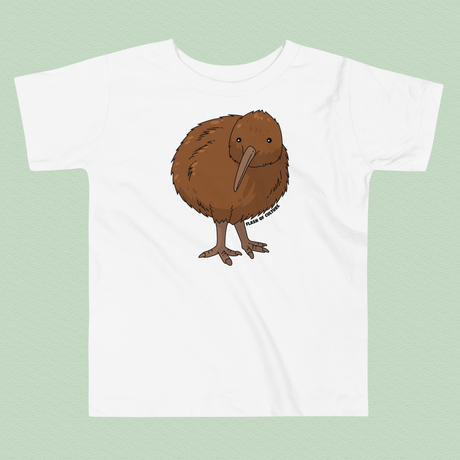 Kiwi Bird Toddler T-Shirt | New Zealand Wildlife Design for Little Adventurers