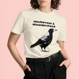 Magpie Adult T-Shirt, Mischievous & Misunderstood