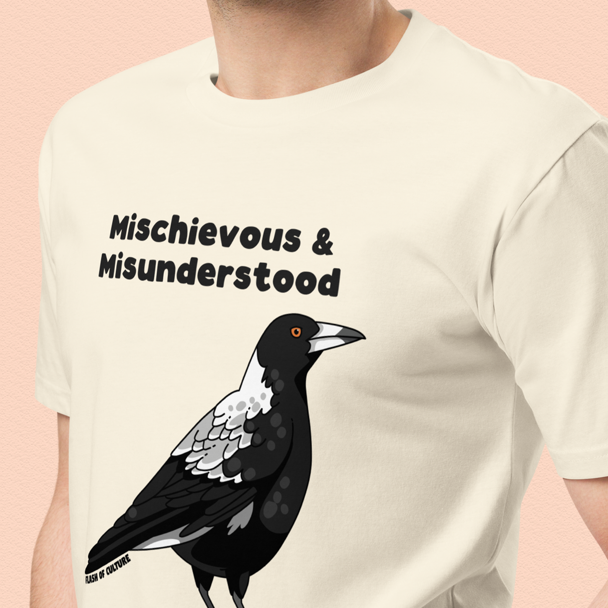 Magpie Adult T-Shirt, Mischievous & Misunderstood