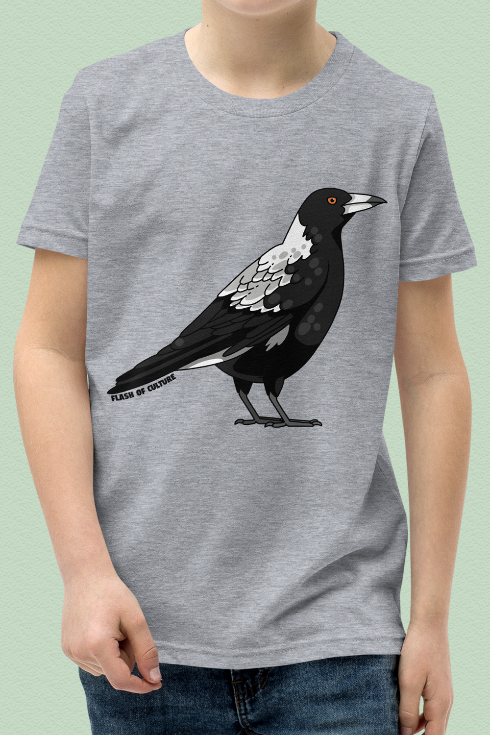 Australian Magpie Kids T-Shirt Unisex