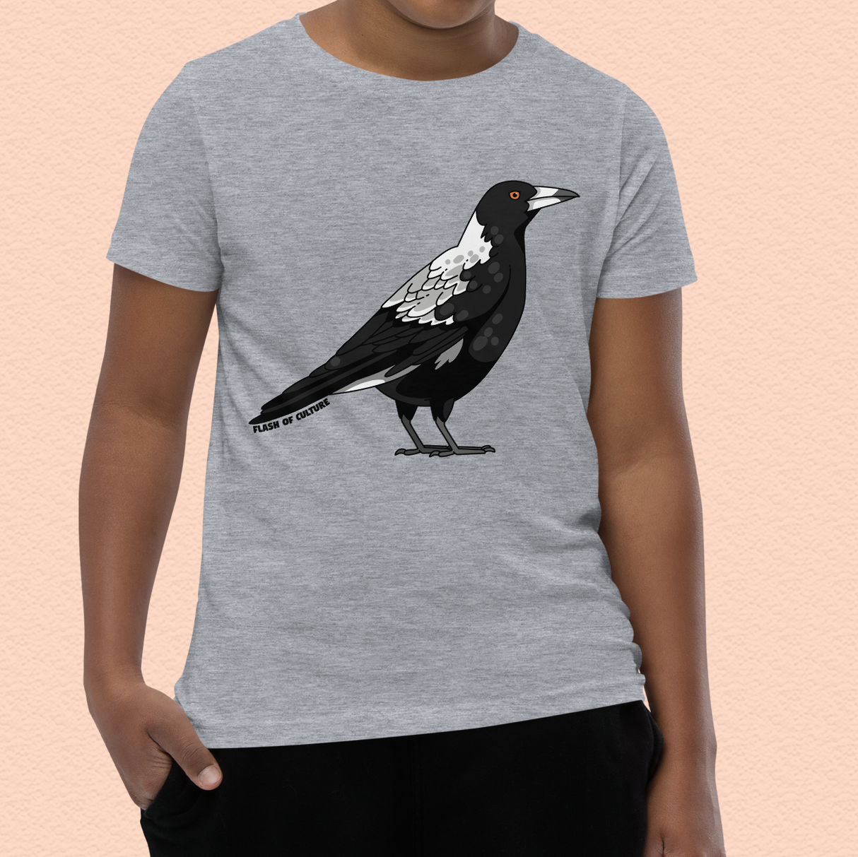 Australian Magpie Kids T-Shirt Unisex