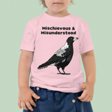 Toddler Magpie T-Shirt, Mischievous & Misunderstood Design