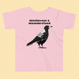 Toddler Magpie T-Shirt, Mischievous & Misunderstood Design