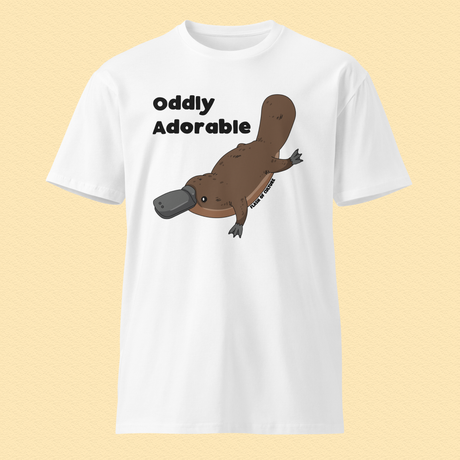 Platypus Adult T-Shirt, Oddly Adorable Slogan