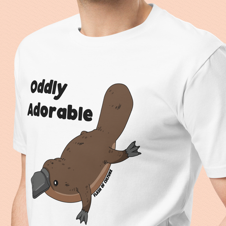 Platypus Adult T-Shirt, Oddly Adorable Slogan