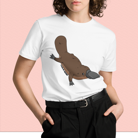 Platypus Design Unisex T-Shirt, Nature-Inspired Wildlife Shirt