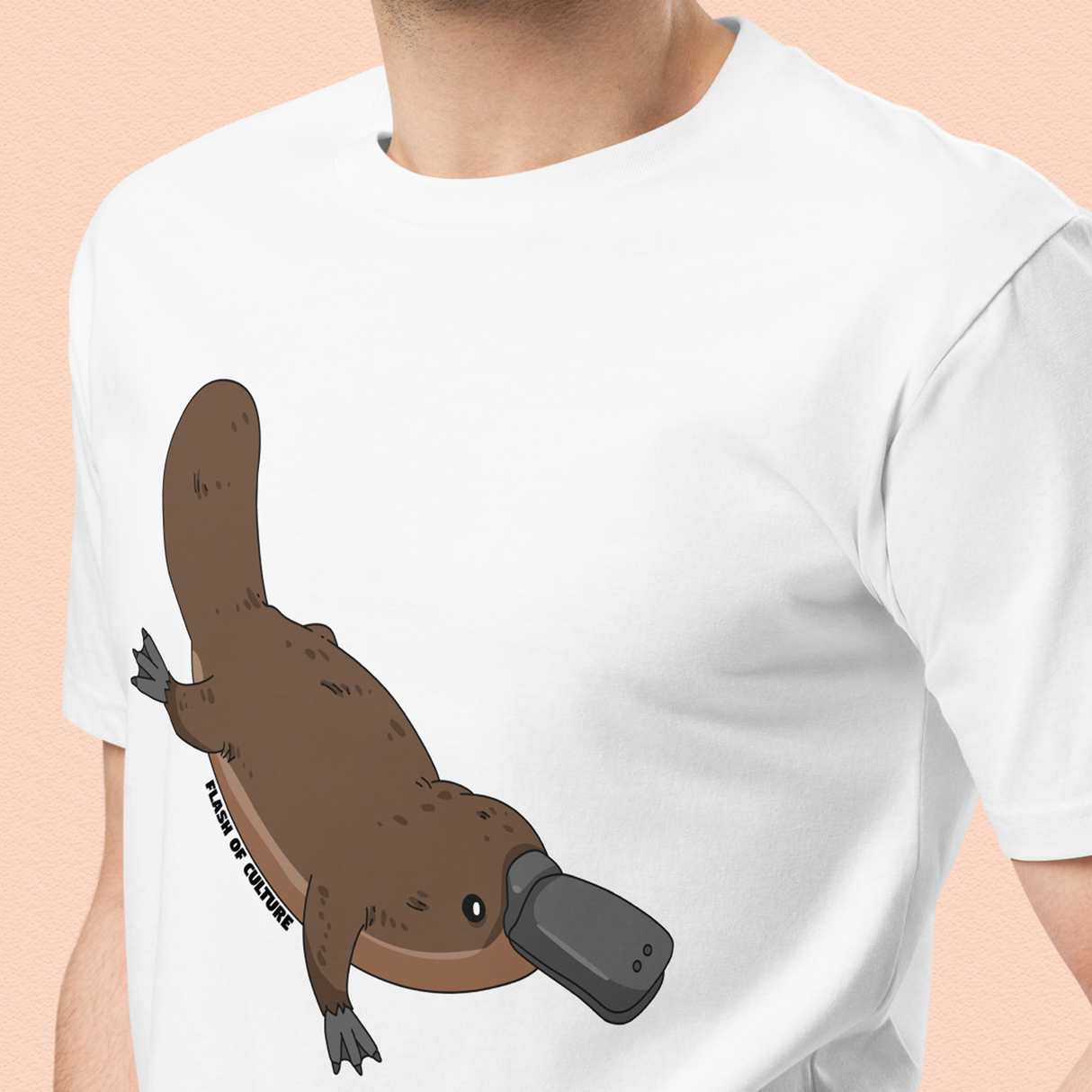 Platypus Design Unisex T-Shirt, Nature-Inspired Wildlife Shirt