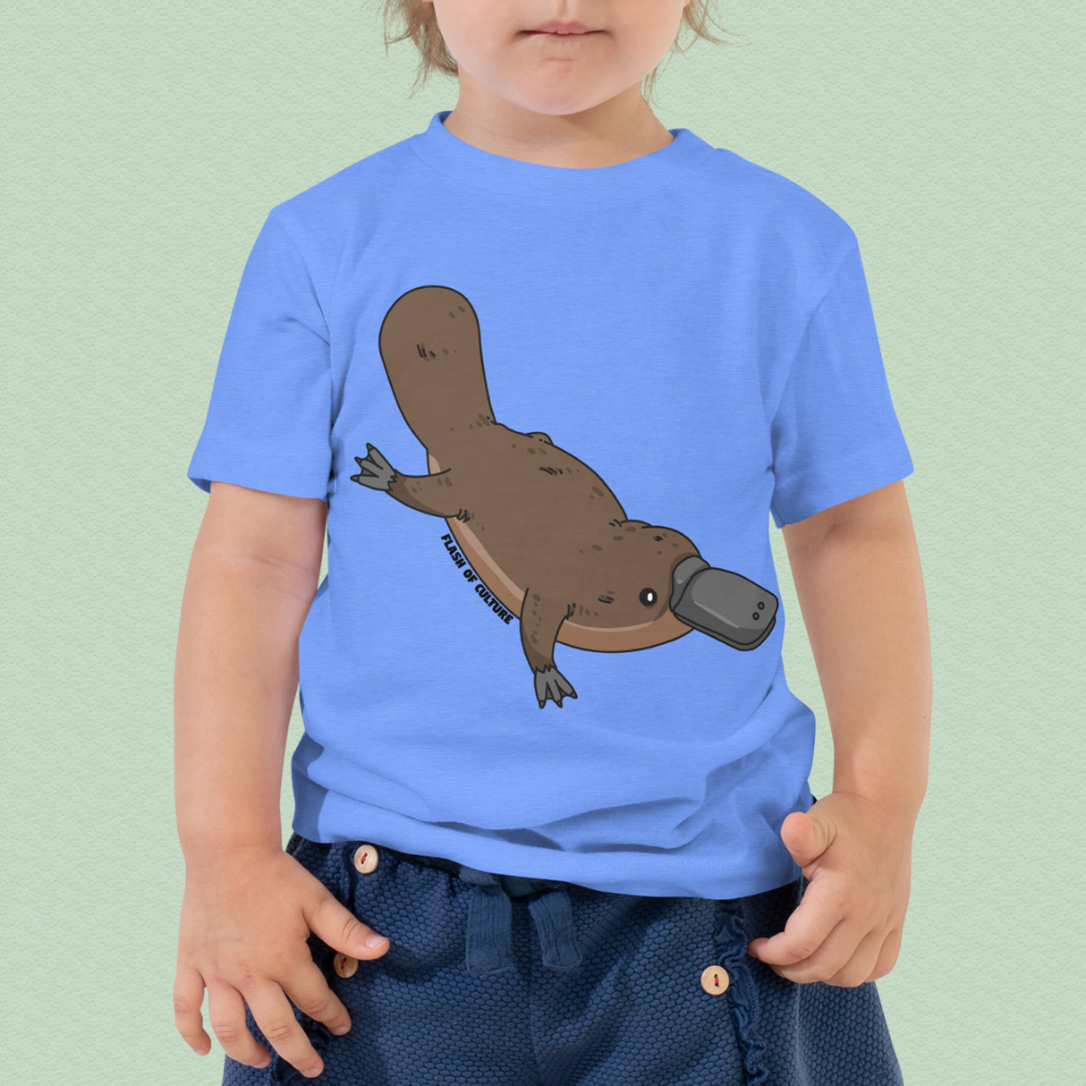 Platypus Kids' T-Shirt, Australian Animal Design, Ages 2–5 Years