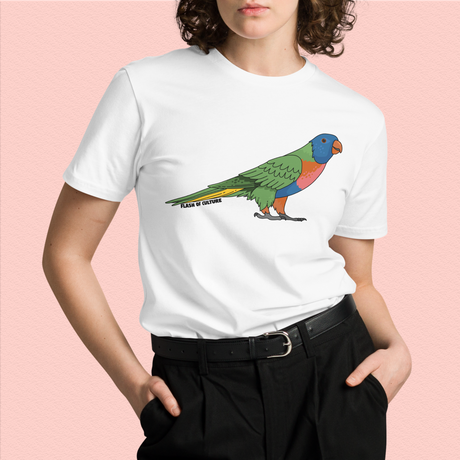 Rainbow Lorikeet T-Shirt, Adult Unisex Tee, Australian Bird Design, Nature-Inspired Gift