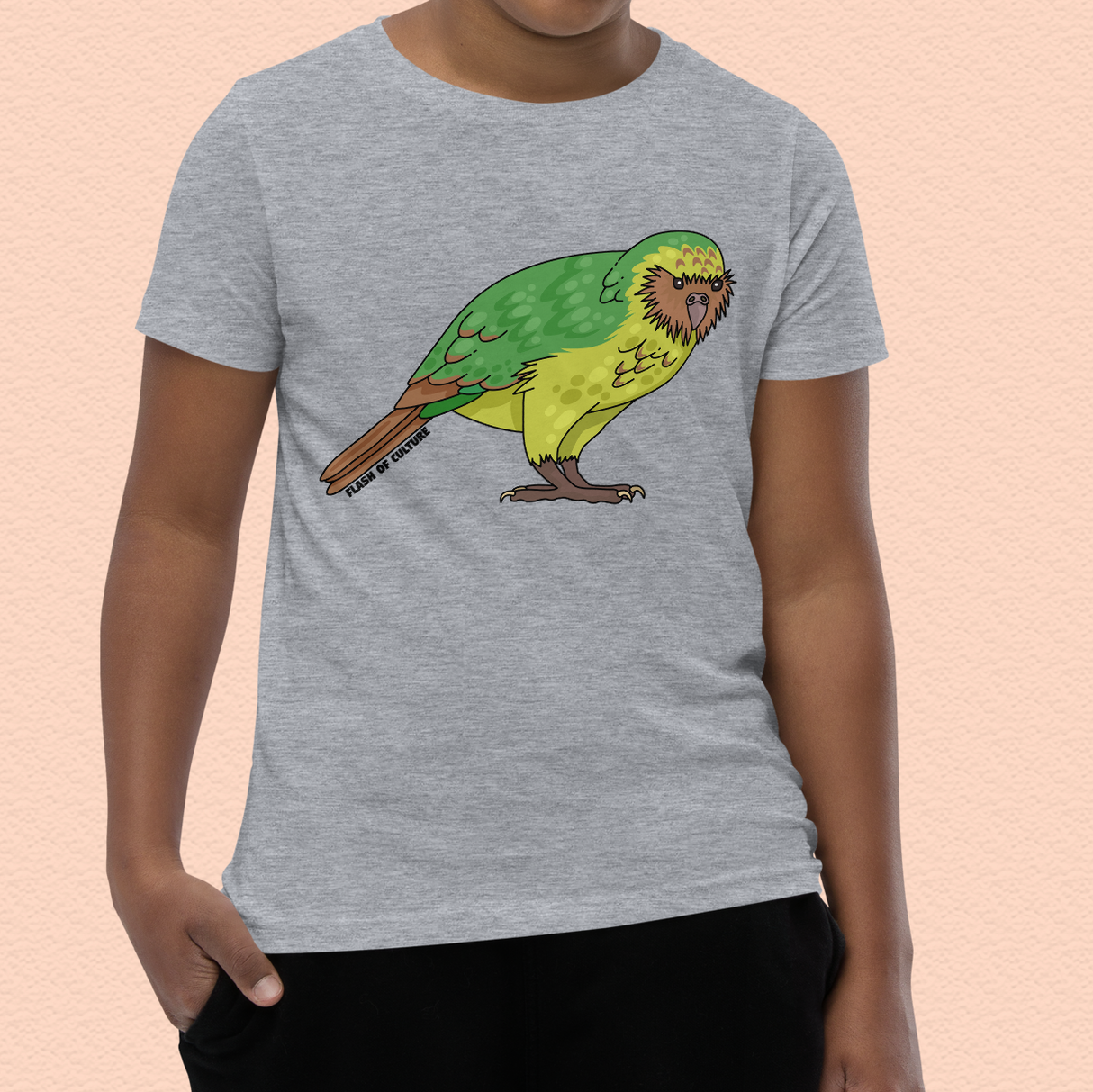 New Zealand Kakapo Kids T-Shirt for Bird Lovers