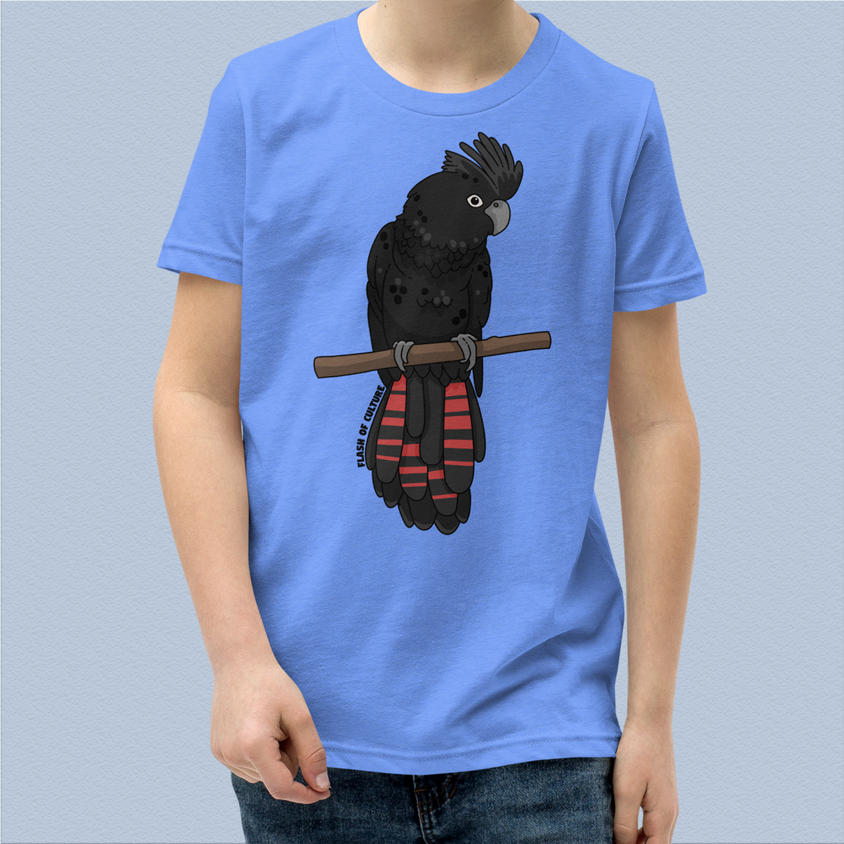 Australian Black Cockatoo Kids T-Shirt