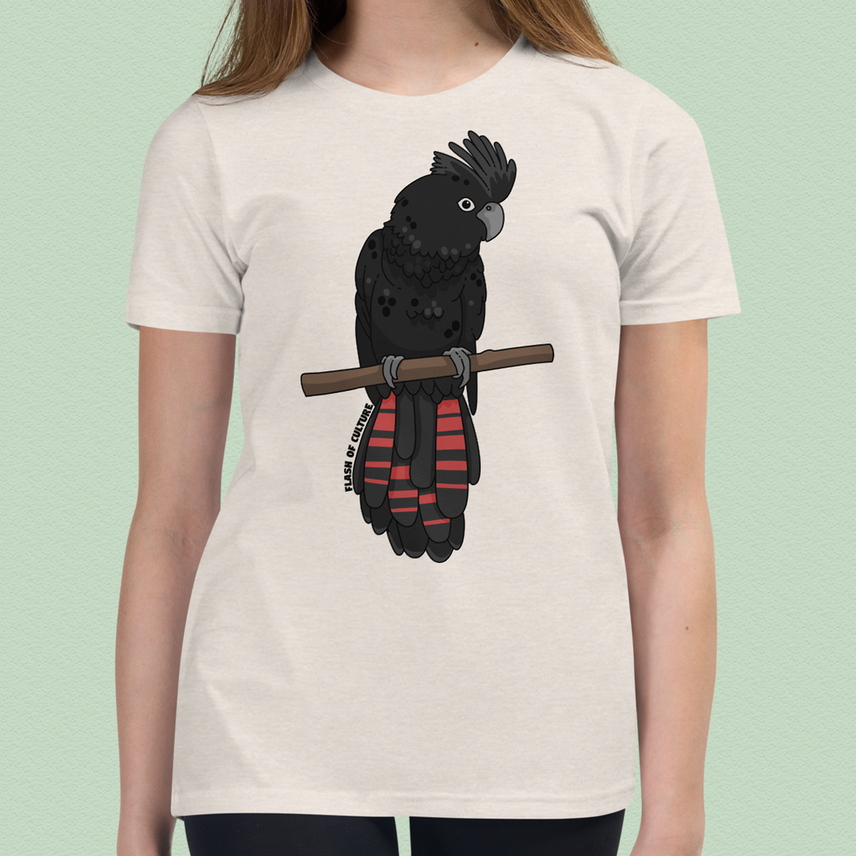 Australian Black Cockatoo Kids T-Shirt